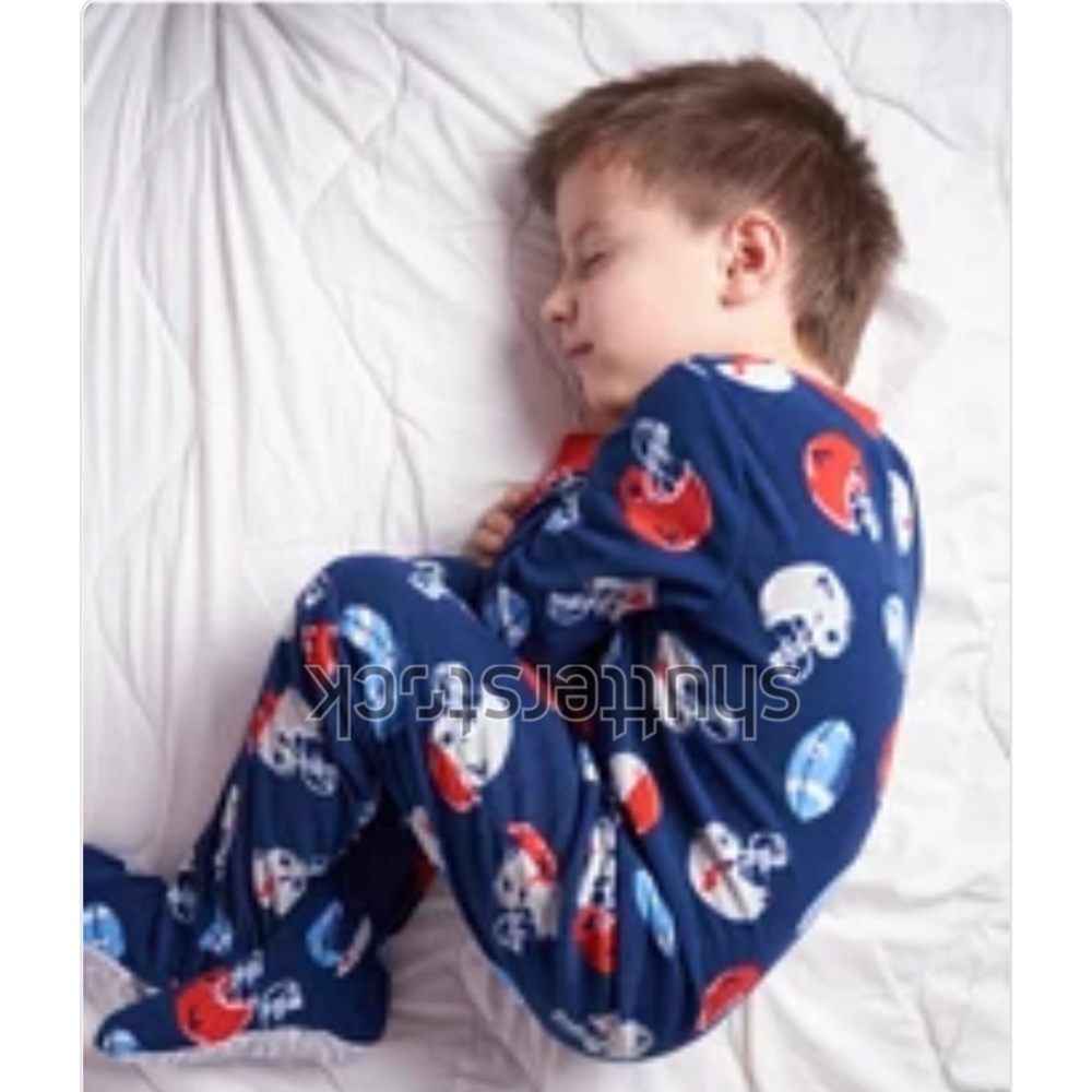 Children's Football Print Pajamas